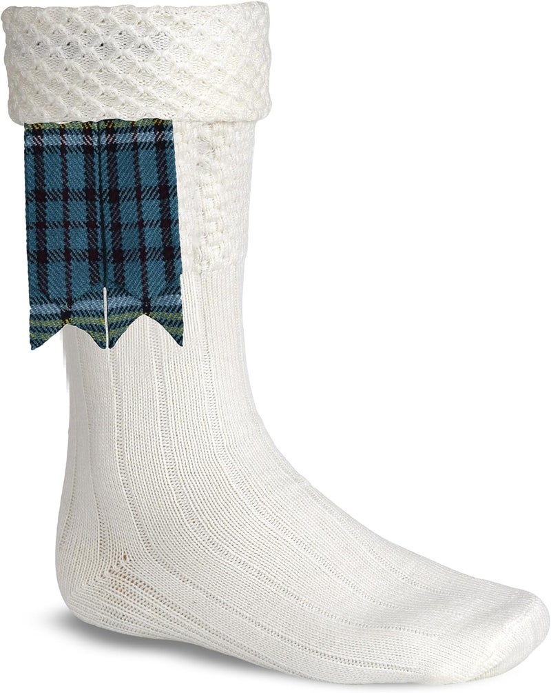 Allsafe Traders Store Scottish Tartan Kilt Flashes with Elastic Adjusters - Image 2